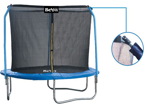 8FT Trampoline With Metal Rod Net -3 Poles