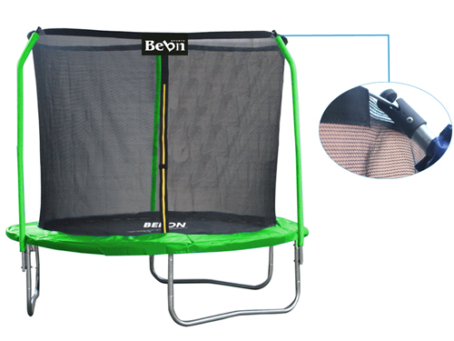 8FT Trampoline With Metal Rod Net -3 Poles