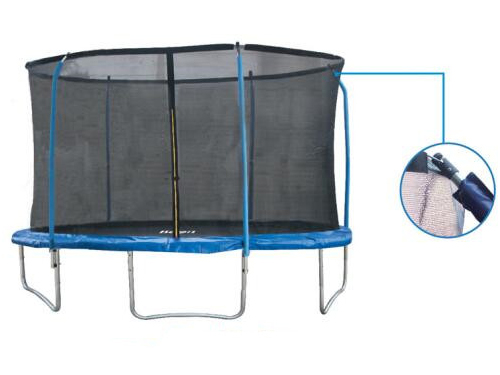 15FT Trampoline With Metal Rod Net-5poles